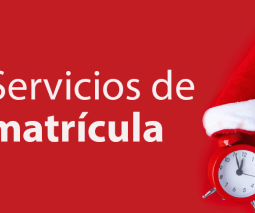 servicios de matrícula, reloj con sombrero de santa 