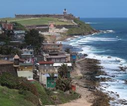 paisaje de la costa de Puerto Rico