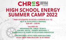 promo CHRES High School Energy Summer Camp