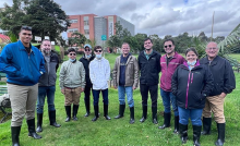 grupo de estudiantes de la maestría y del doctorado en ciencias ambientales